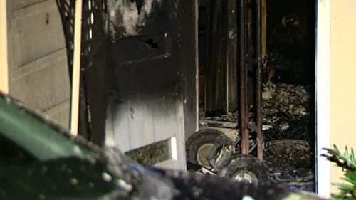 A Kallangur unit has been destroyed by fire. (9NEWS)