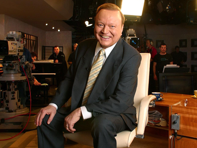 Bert Newton conducting an interview on his show, Good Morning Australia