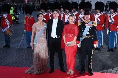 King Frederik, Queen Mary Order of the Elephant Crown Prince Christian Princess Isabella