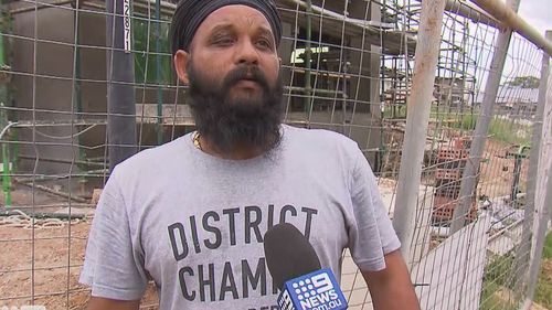 Witness Jadjid Singh said the alleged gunman shot "four or five rounds".