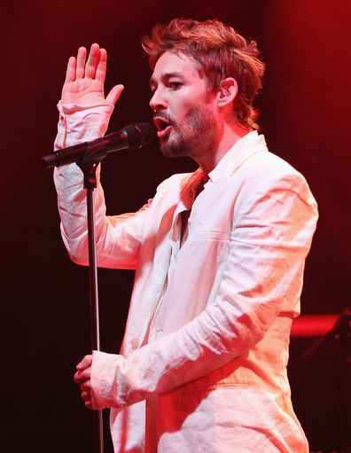 Daniel Johns arrives at the David Jones Spring/Summer 2015 Fashion Launch on August 5, 2015 in Sydney, Australia.