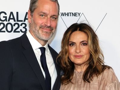  Peter Hermann and Mariska Hargitay attend the 2023 Whitney Gala and Studio Party at The Whitney Museum of American Art on May 16, 2023 in New York City. (Photo by Dia Dipasupil/Getty Images)