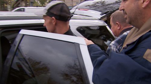 9NEWS cameras were there when fugitive Adrian Horton was arrested. Picture: 9NEWS