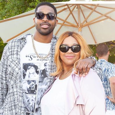 Tristan Thompson with late mother Andrea