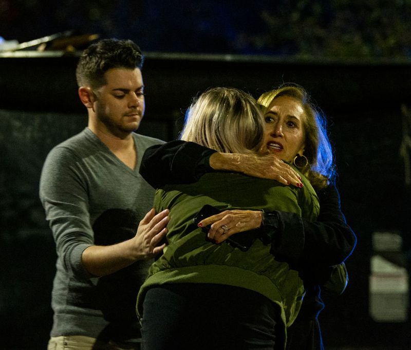Witnesses to the shooting said 'profusely' bleeding victims came rushing from the studio asking for help.