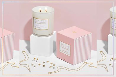 9PR: Mestige Pink Champagne Candle