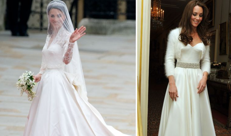 Kate Middleton's second wedding dress just as beautiful. - 9Honey