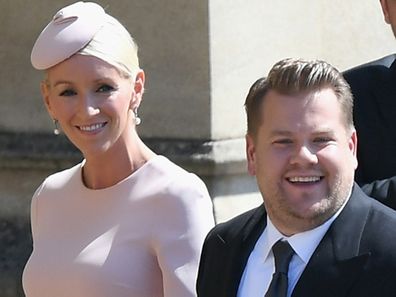 James Corden and Julia Carey