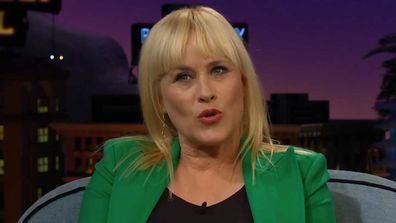 Patricia Arquette on the Late Late Show with James Corden.