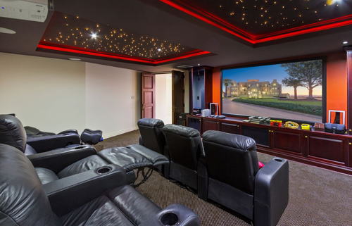 The Gold Coast 'castle' even has its own private theatre among a plethora of other luxuries and conveniences.