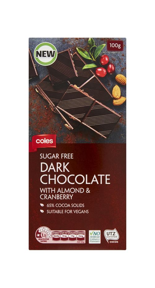 The two products had labels that advised the chocolate was 'suitable for vegans'. Picture: Supplied.