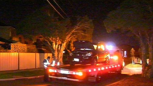 The stolen vehicle was found crashed at Braybrook a short time later. (9NEWS)