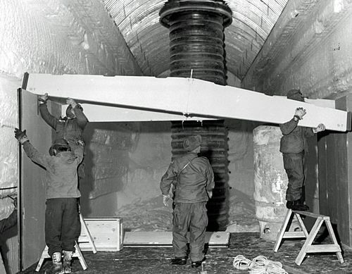 US Army engineers built around 4kms of tunnels before Camp Century was abandoned. (Getty Images).