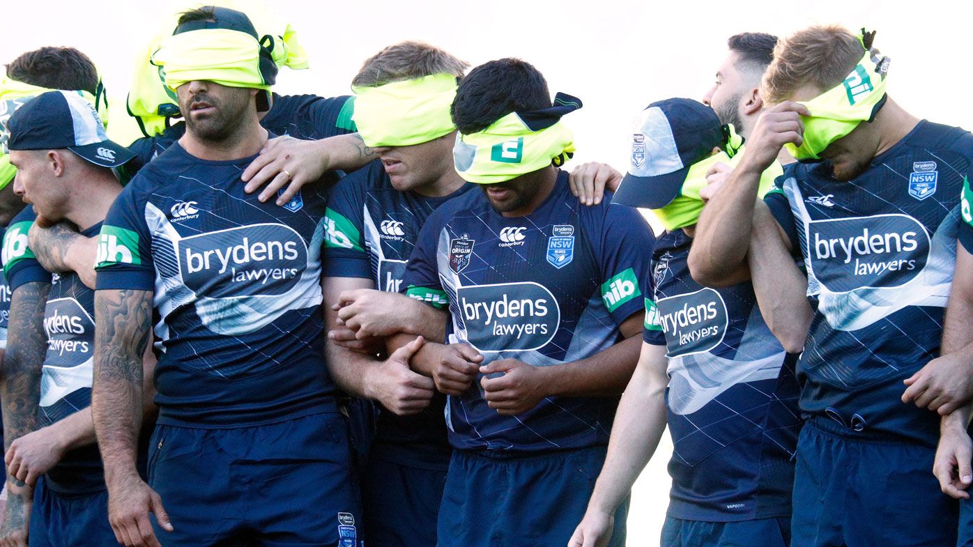 NSW players blindfolded