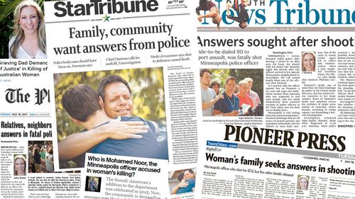 Justine Ruszczyk's death makes front-page news in US