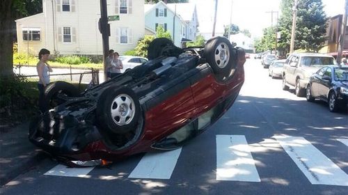 Teen's first driving lesson goes horribly wrong