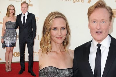 Conan's wife is a hottie! Good for him.