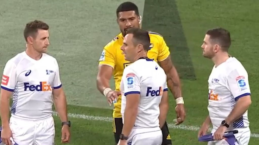 'I've got to be better': Hurricanes captain fesses up after throat-slitting gesture in heated Super Rugby brawl