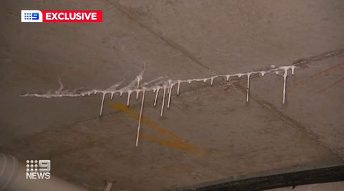 New Sydney apartment building so damp stalactites growing in garage