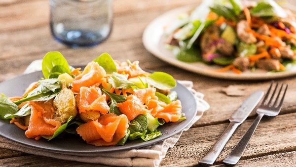 Dietlicious smoked salmon and potato salad