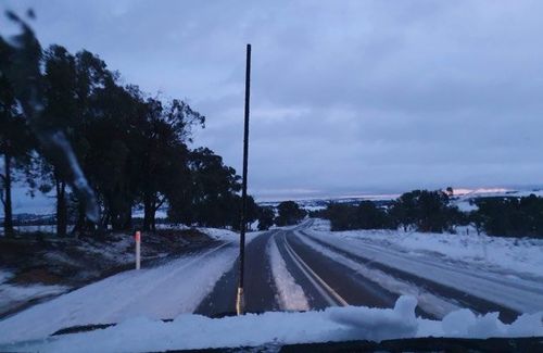 Photos of snow at Wayo, west of Goulburn. Picture: Kath Campbell.  