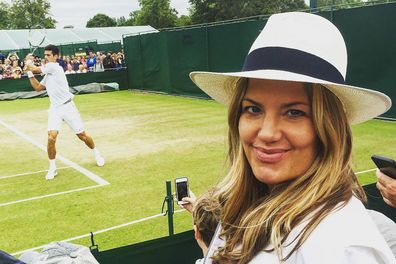 Inge Theron at Wimbledon in 2015, one year after launching Face Gym.
