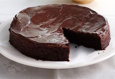 Lactose, egg and gluten free chocolate cake