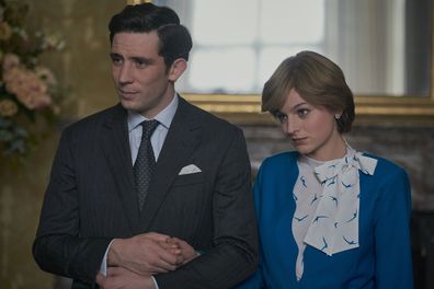 Emma Corrin as Princess Diana on The Crown