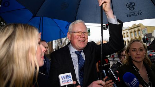 Gareth Ward arrives at the Darlinghurst Courthouse in Sydney, Wednesday, July 30, 2025.