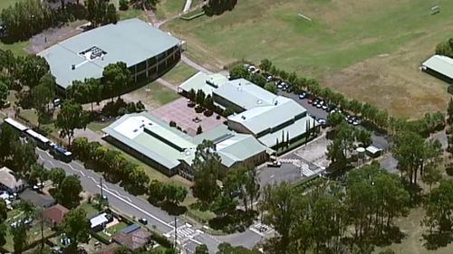 Riverstone Public School has gone into lockdown following the events in the area. (9NEWS)