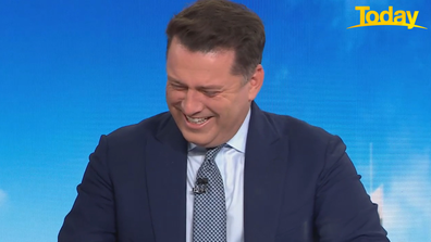 Karl Stefanovic was left in hysterics after Senator Lambie's comments. 