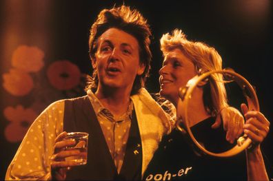 Paul McCartney and his wife Linda McCartney, London, 1988.