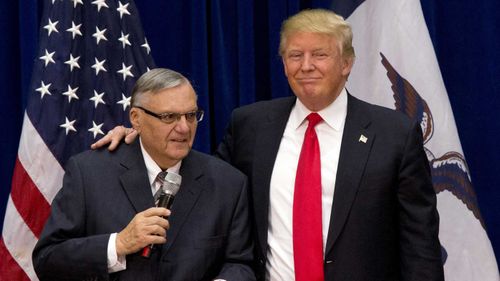 Joe Arpaio had been convicted but not sentenced when he was pardoned by Donald Trump.