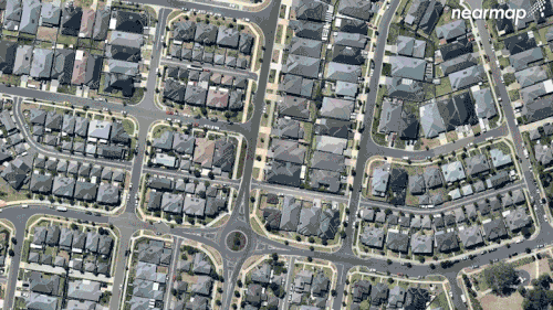 Newer Sydney developments are being crammed onto smaller lots compared to older, established suburbs. (Nearmap/9NEWS)