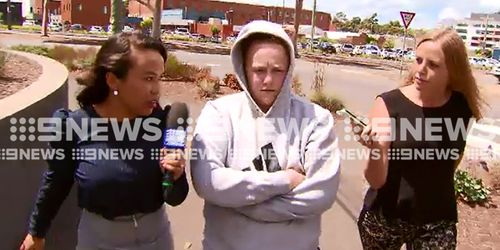 The woman refused to answer questions this afternoon. (9NEWS)