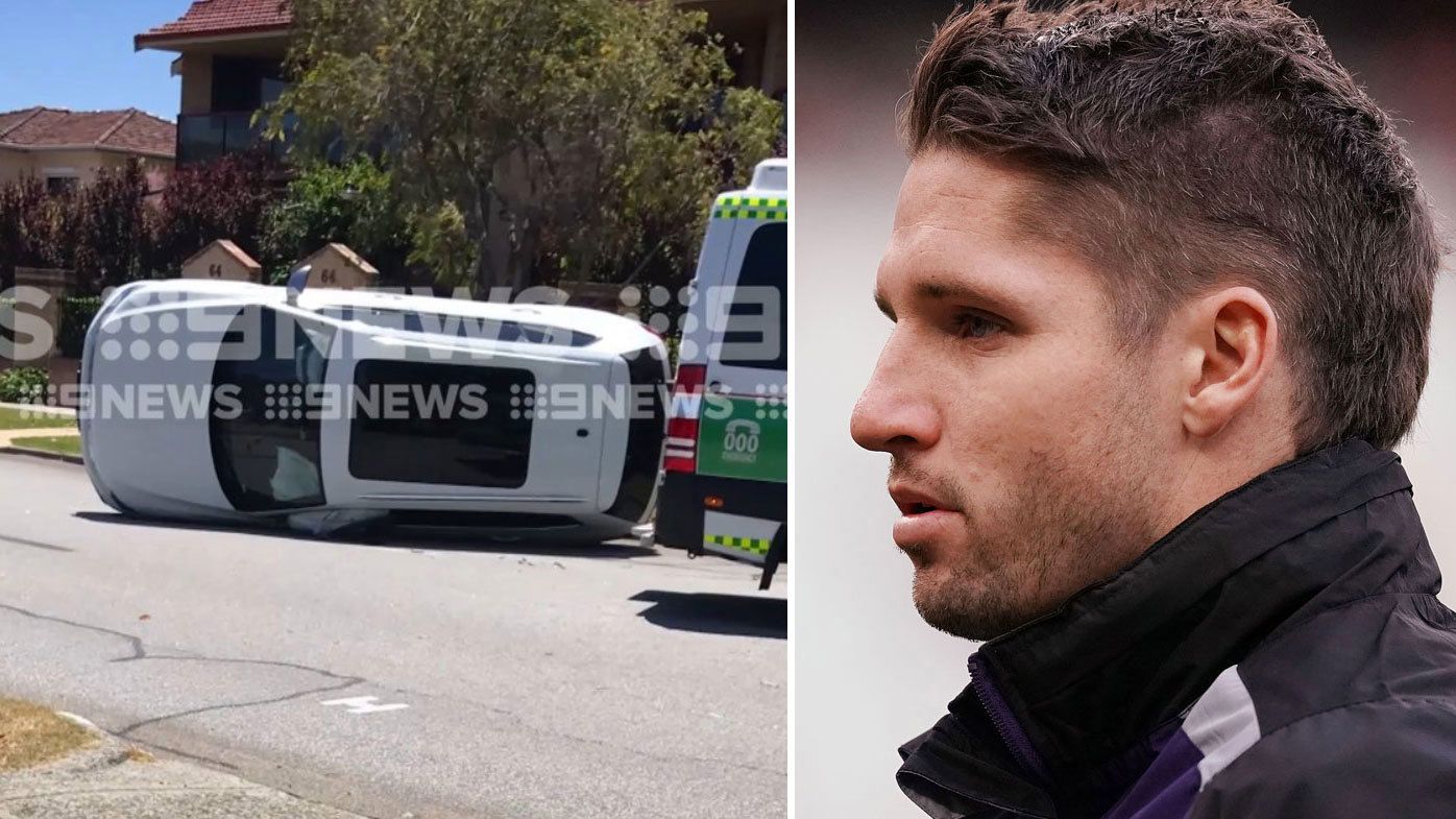 Jesse Hogan flips car in Perth