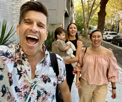 Osher with wife Audrey, son Wolfie and his stepdaughter Georgia.  