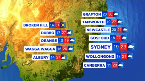 Sydney is set for plenty of rain this week. (9NEWS)