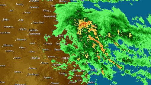 A low pressure system sitting off the coast will deliver heavy rainfall and strong winds to parts of Queensland and northern NSW. (Weatherzone)