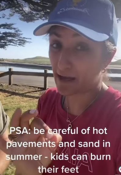 Dr Preeya Alexander is warning about the dangers of burns from hot pavements and sand