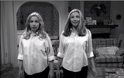 Lecy Goranson and Sarah Chalke as Becky in Roseanne