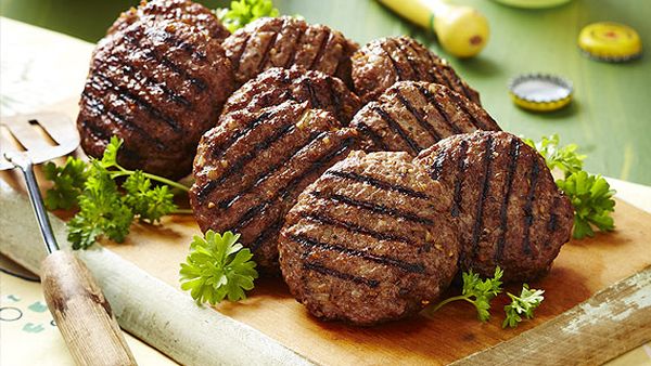 Barbecue beef rissoles