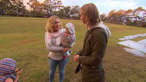 Mother Liz Cooke says she was shocked by how quickly the children left with Brett (9NEWS)