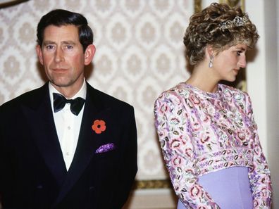 Prince Charles and Princess Diana in 1992