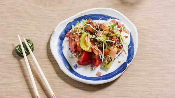 Tomato salad with ume dressing