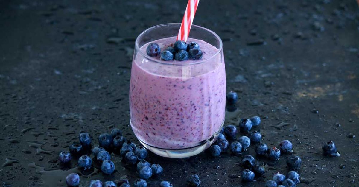 Blueberry breakfast detox smoothie - 9Kitchen