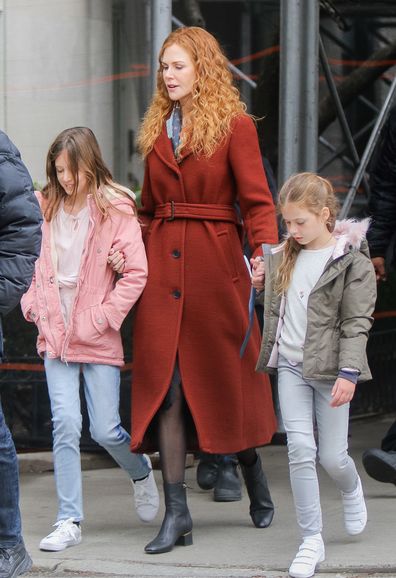 Nicole Kidman and her daughters Faith Margaret in March 2019