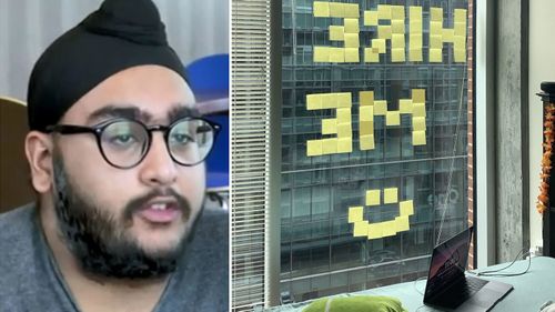 A student used post-it notes to snag an internship with a tech company