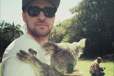 @justintimberlake: "This is April. So much SWAG. @Australiazoo"
