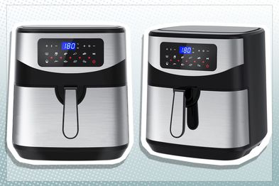 9PR: Kitchen Couture 12 Litre Air Fryer, Multifunctional LCD One Touch Display, Silver